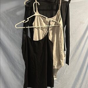 Black and Gray Tank Tops Set